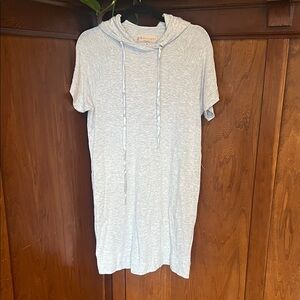 Philosophy Light Blue Casual Hooded Dress